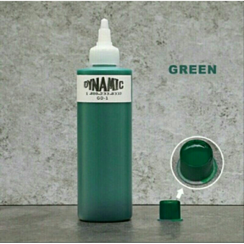 Jual TINTA TATTO DYNAMIC GREEN NON ORIGINAL | Shopee Indonesia