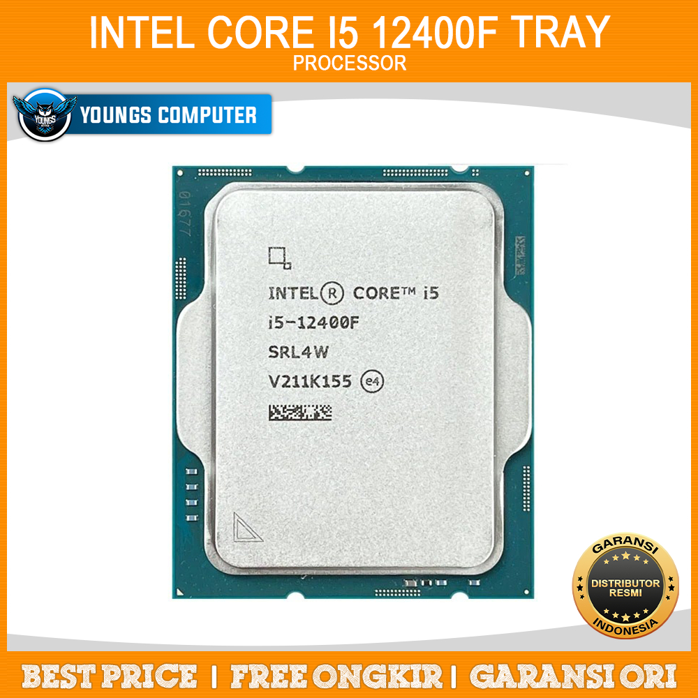 Jual Intel Core i5 12400F Tray | 4.4Ghz 6C 12T | Gen 12th LGA1700 Alder ...