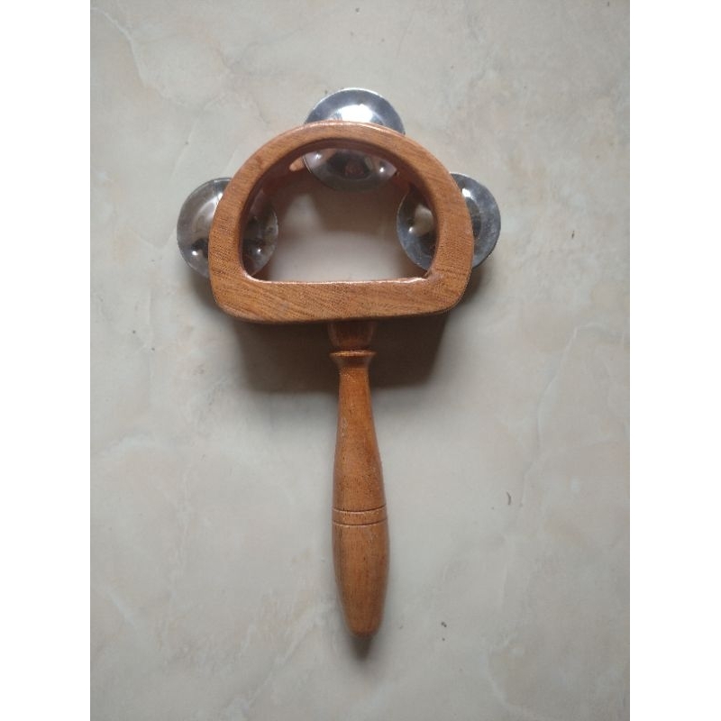 Jual MAINAN TAMBORIN KAYU ICIK-ICIK KECREKAN KECER-KECER ALAT MUSIK ...