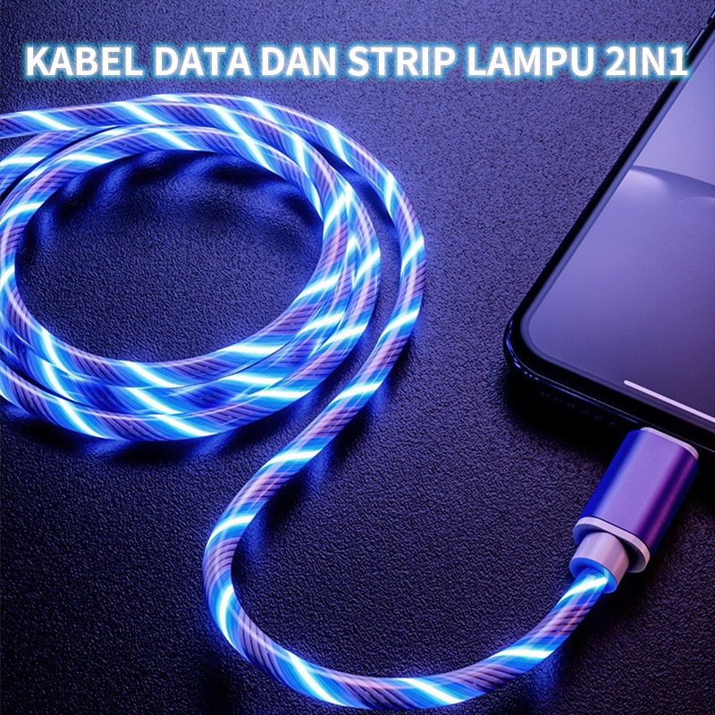 Jual BOSS- Kabel Metal 2.4A Kabel Strip Lampu Led Kabel Data Type c ...