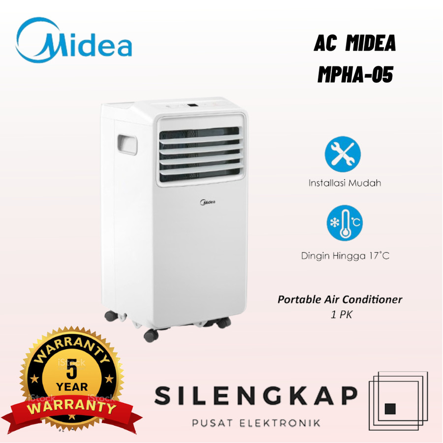 ac portable midea 0.5 pk