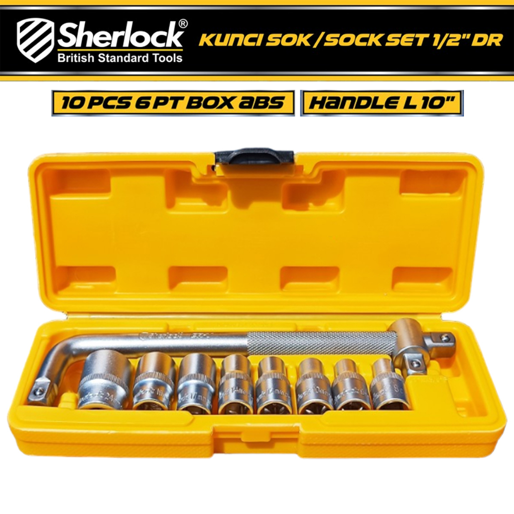 Jual Kunci Shock Kunci Sok Sock Set Dr Pcs Pt Box Abs Sherlock Shopee Indonesia