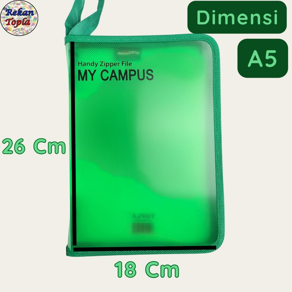 Jual Zipper File A5 / Map Berkas A5 / Map Dokumen Mini / Map A5 / Handy ...