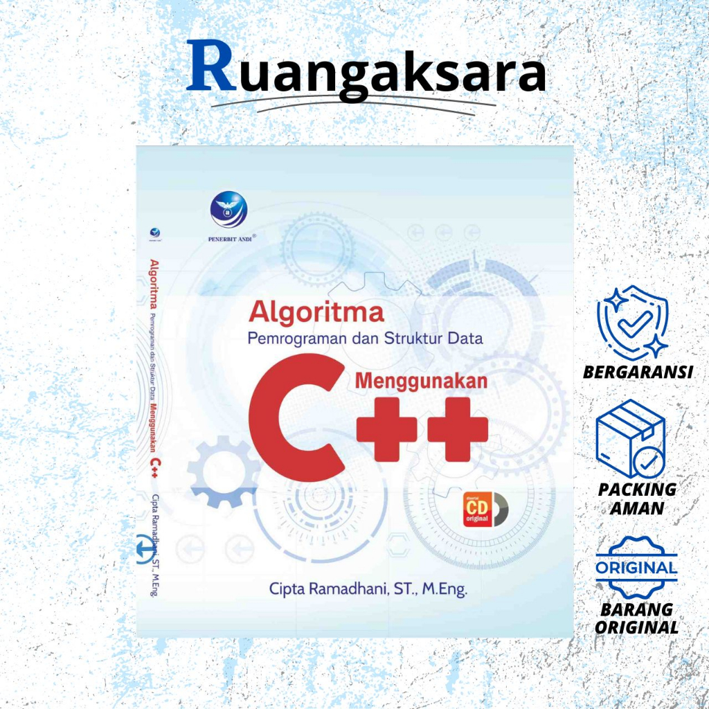 Jual Buku Algoritma Pemrograman Dan Struktur Data Menggunakan C++ ...