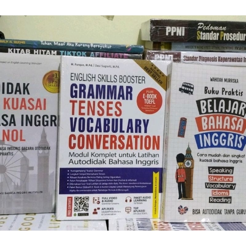 Jual Sepaket 3 Buku Praktis Belajar Bahasa Inggris , English Skills ...