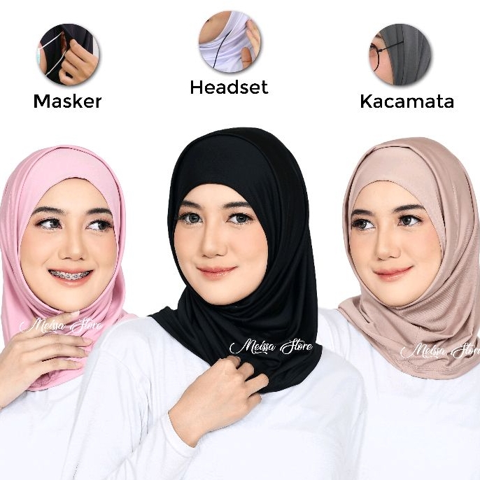 Jual Meissa Hijab Sport Jilbab Olahraga Renang Gym Senam Jogging Untuk