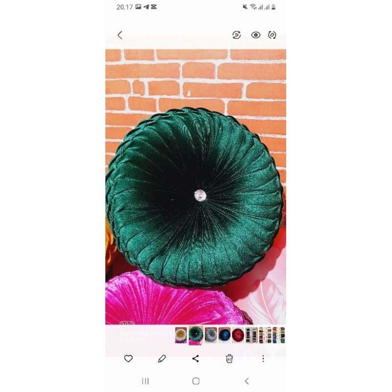 Jual Bantal sofa Smock bludru B3 Kancing Permata | Shopee Indonesia