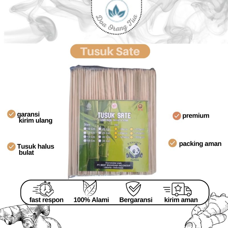 Jual Tusuk Sate Bambu Bulat Halus 500 Gr 1 Pack Shopee Indonesia