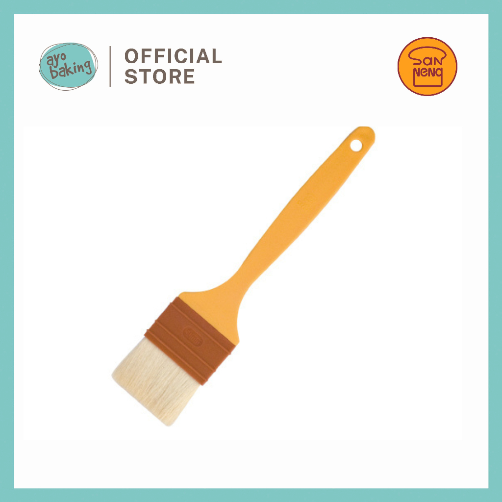 Jual SANNENG SN4120 Wool Pastry Brush Plastic Handle | Kuas Roti Wool ...