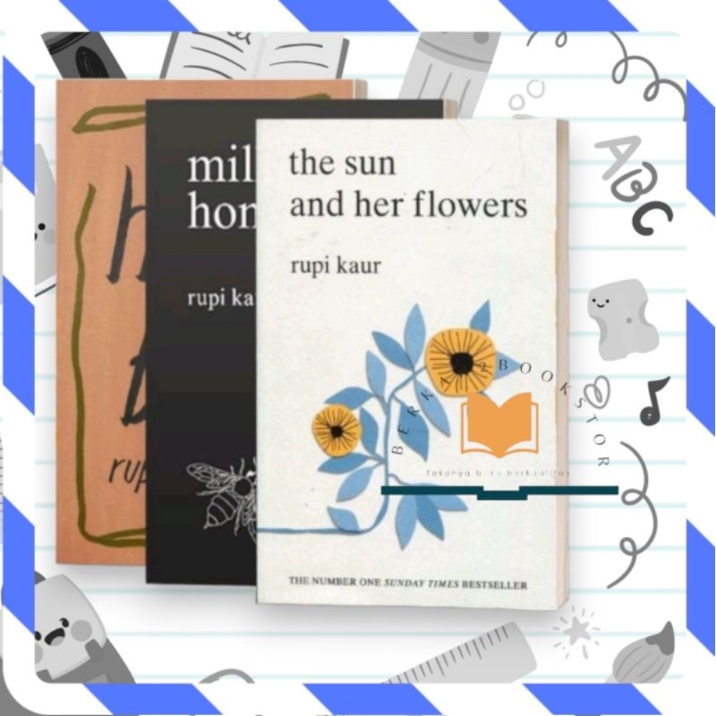 Jual SEPAKET Buku Rupi Kaur The sun and her flowers, Home Body & Milk
