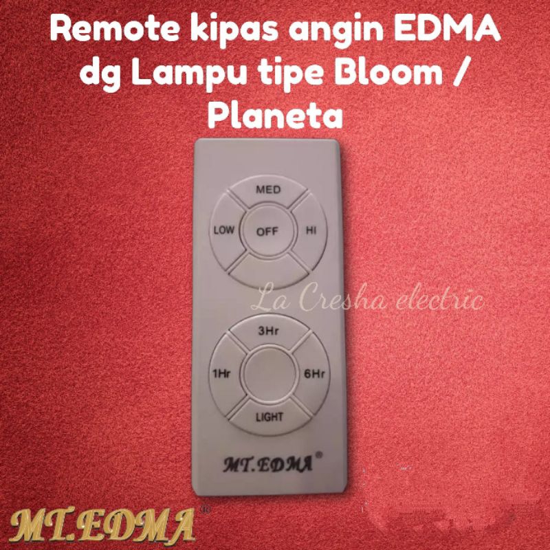 Jual REMOTE KIPAS ANGIN MT. EDMA # BLOOM | Shopee Indonesia