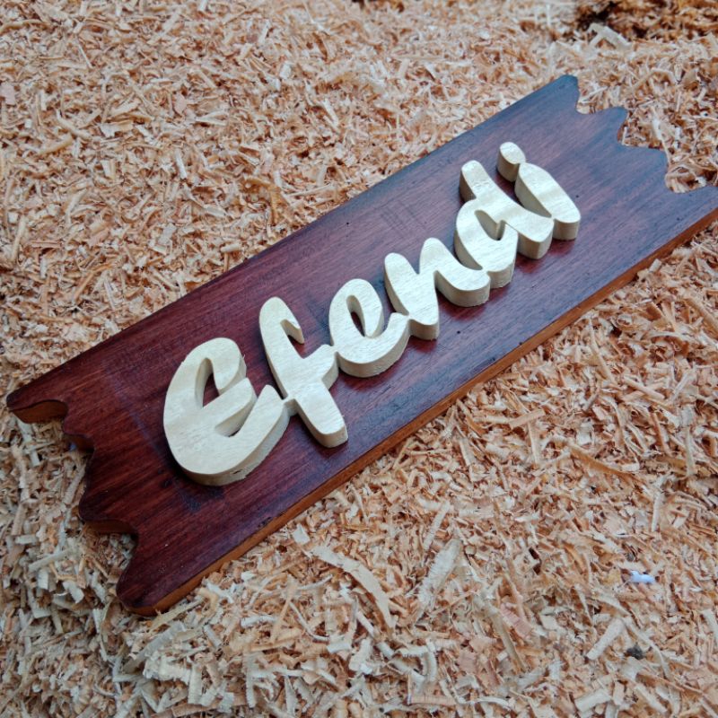 Jual PROMO Wood Lettering Papan nama huruf kayu tulisan custom | Shopee ...