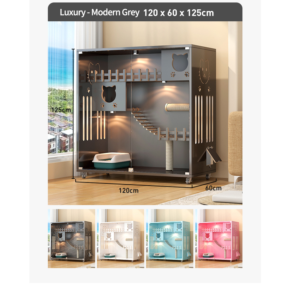 Jual Villa kucing rumah kucing rumah kayu solid Neko house / Rumah