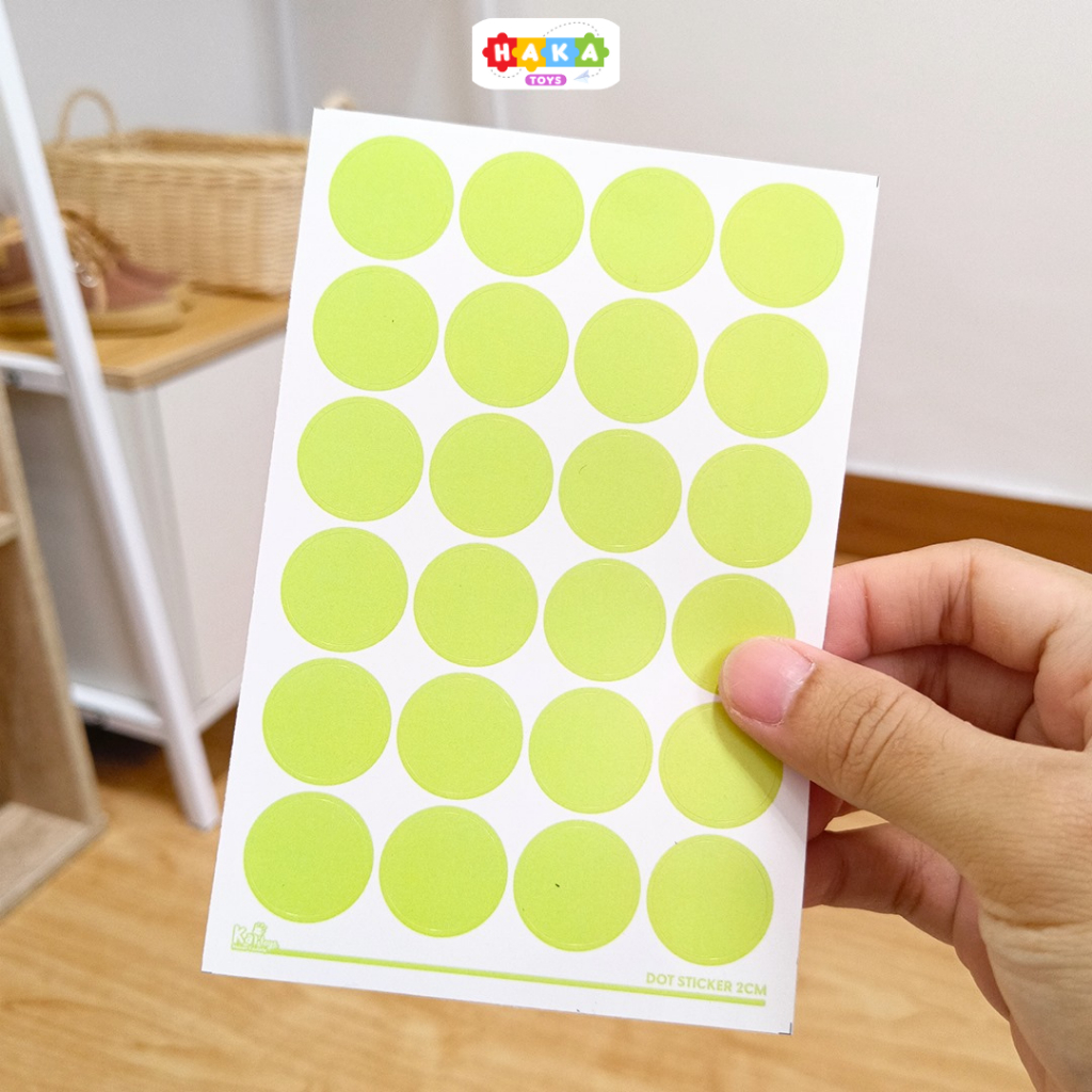 Jual Sticker Bulat Dot 2 cm / Stiker Bulat Warna Premium 20 mm ...