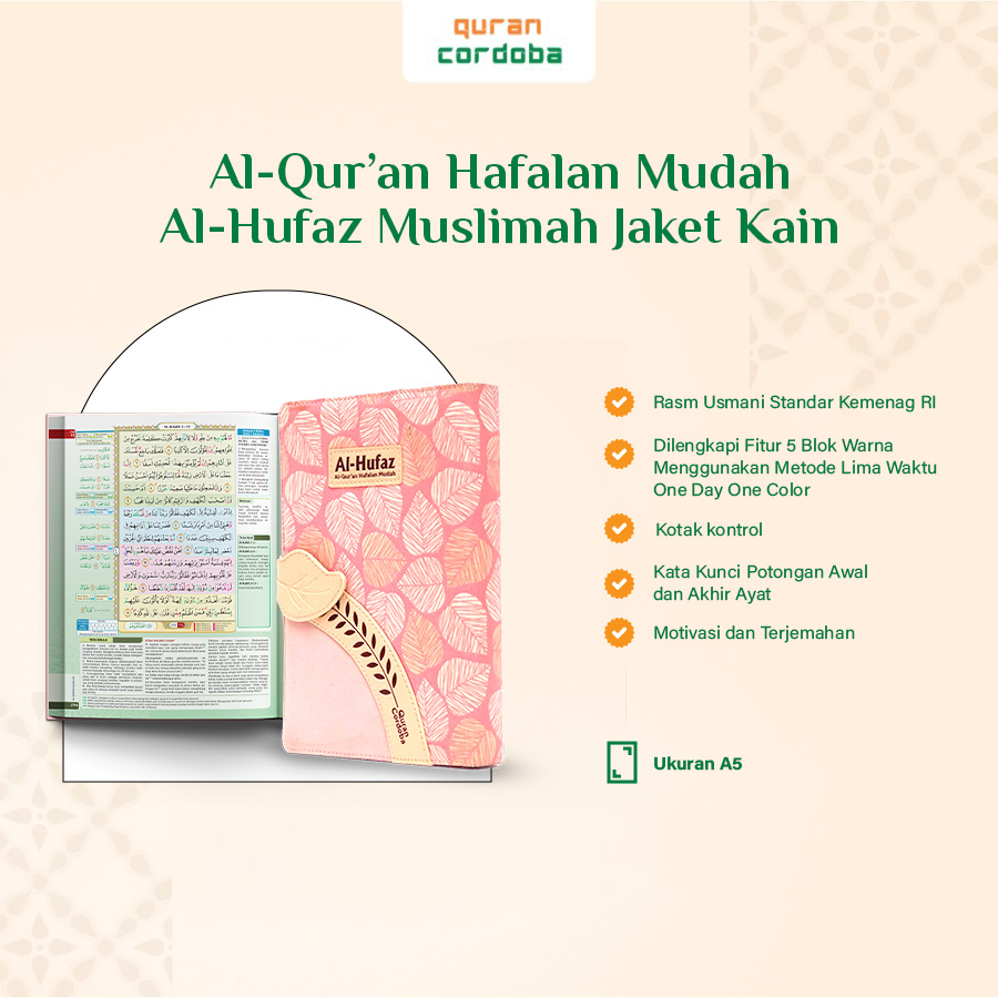 Jual Al Quran Cordoba Al Hufaz Muslimah Hafalan Mudah Jaket Kain A