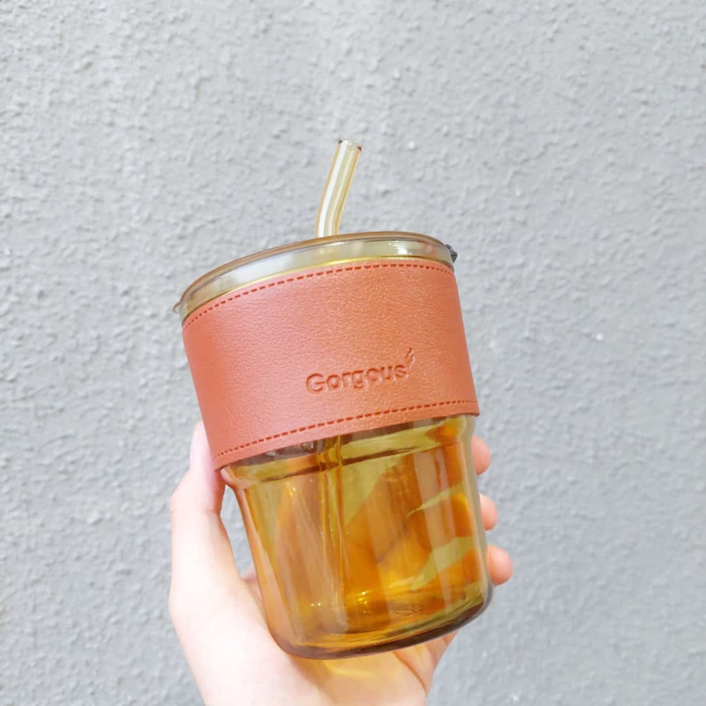 Jual Gelas Tumbler Aesthetic Gelas Minum Kaca Simple Elegan Water Bottle Cup For Coffee Shopee 4445