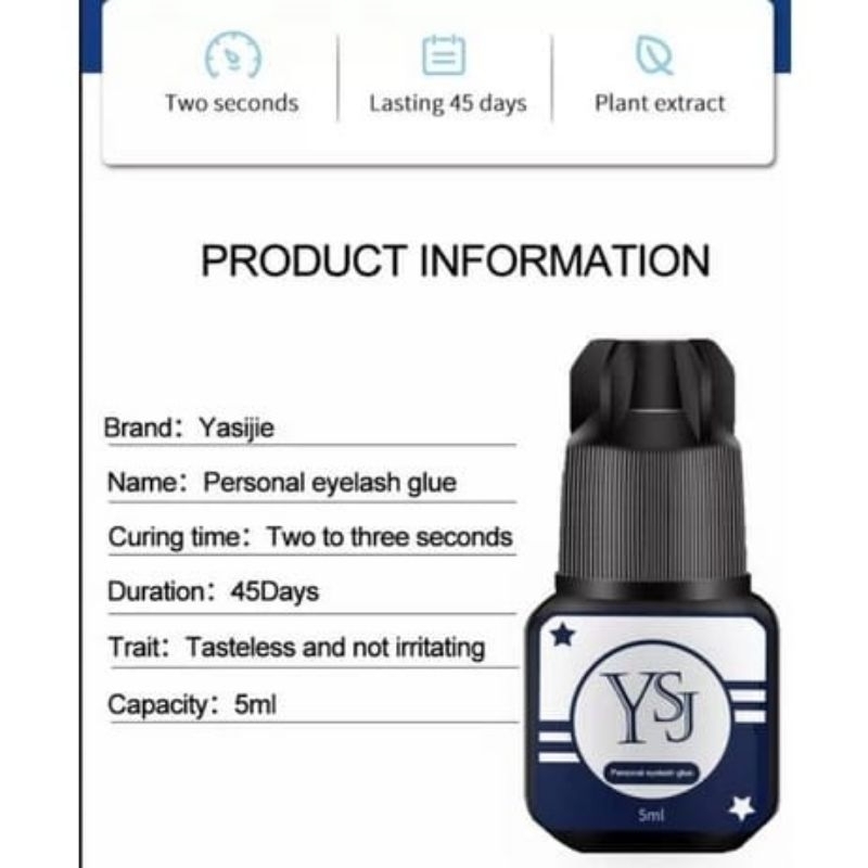 Jual LEM EYELASH EXTENSION GLUE YSJ 5 ML Shopee Indonesia
