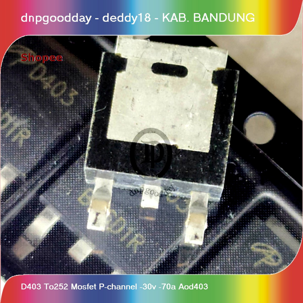 Jual d403 to252 mosfet p-channel -30v -70a aod403 | Shopee Indonesia