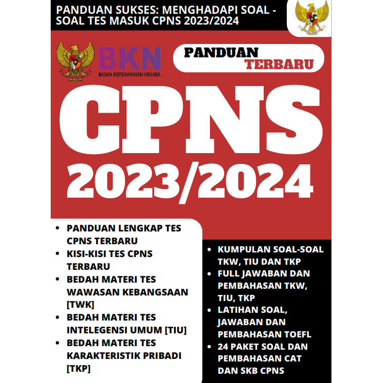 Jual Panduan Sukses Menghadapi Soal-Soal Tes Masuk CPNS 2023/2024 ...