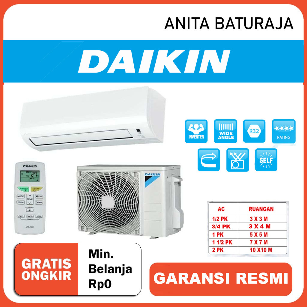 Jual Ac Daikin Standard Thailand Freon R Pk Pk Pk