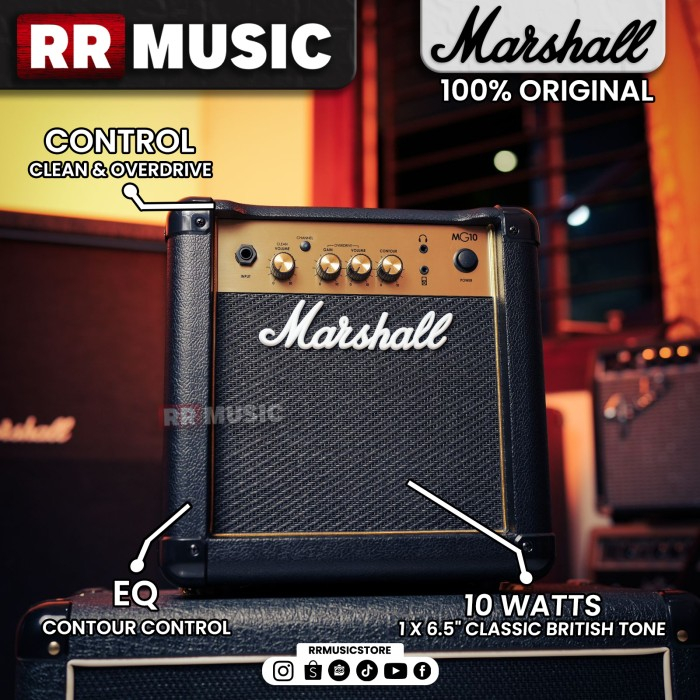 Jual Ampli Gitar Marshall MG10 G MG10G Gold Series Guitar Amplifier