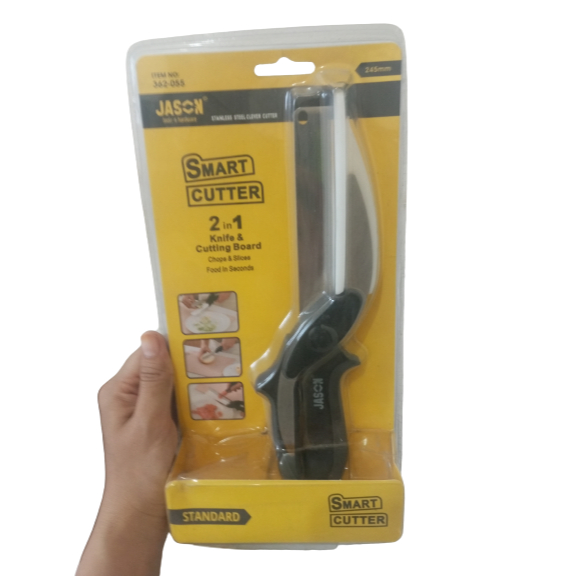 Jual PISAU DAPUR / PISAU POTONG/ PISAU GUNTING SERBAGUNA 2 IN 1 JASON ...