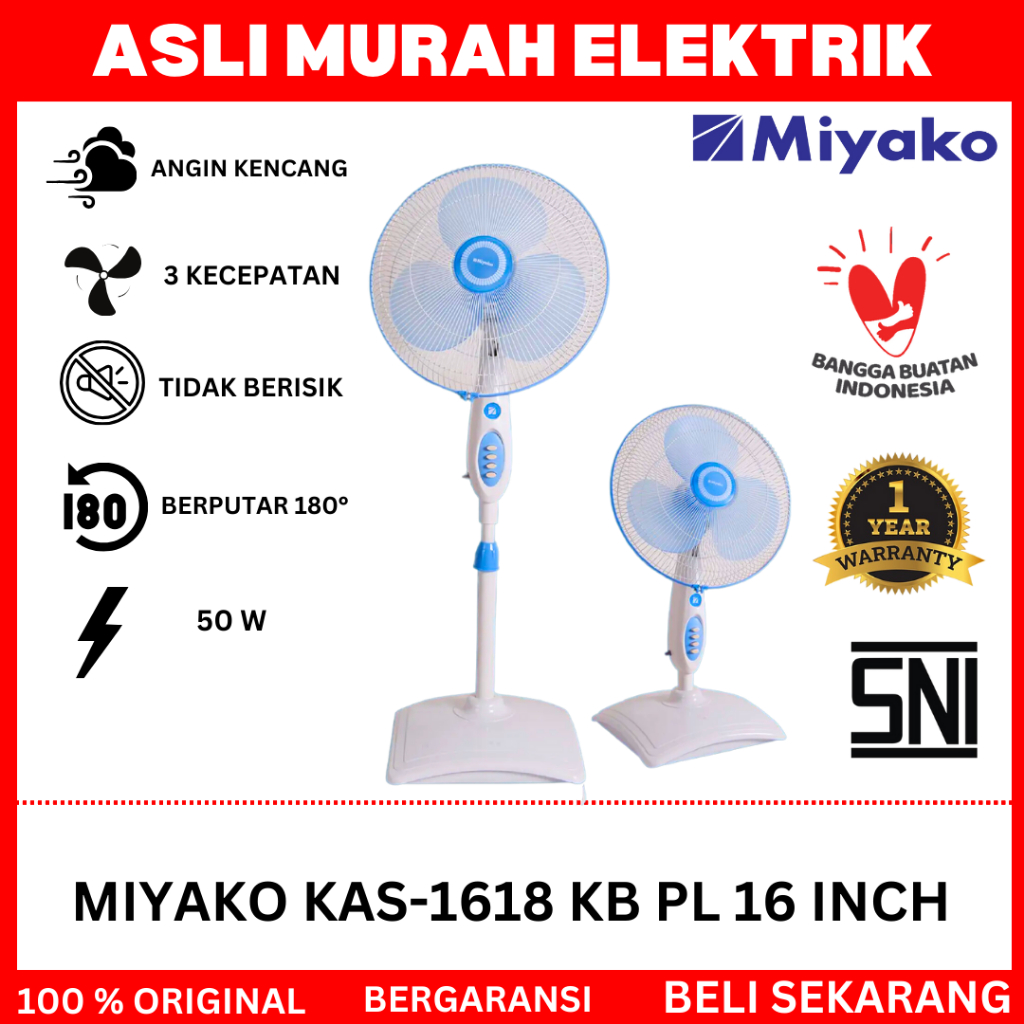 Jual Stand Fan Miyako Kas Kb Pl Inch In Kipas Angin Miyako