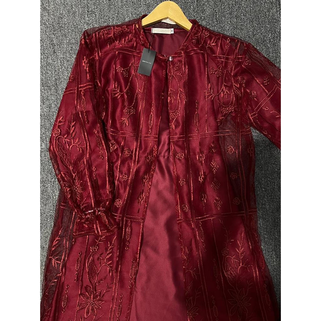 Jual RADIFA DRESS KONDANGAN BAHAN SILK MIX OUTER BRUKAT TILLE DOT JUMBO ...