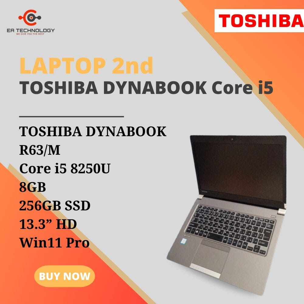 Jual TOSHIBA DYNABOOK R63/M Core i5-8250U 8GB 256SSD 13.3” HD Win11 Pro |  Shopee Indonesia