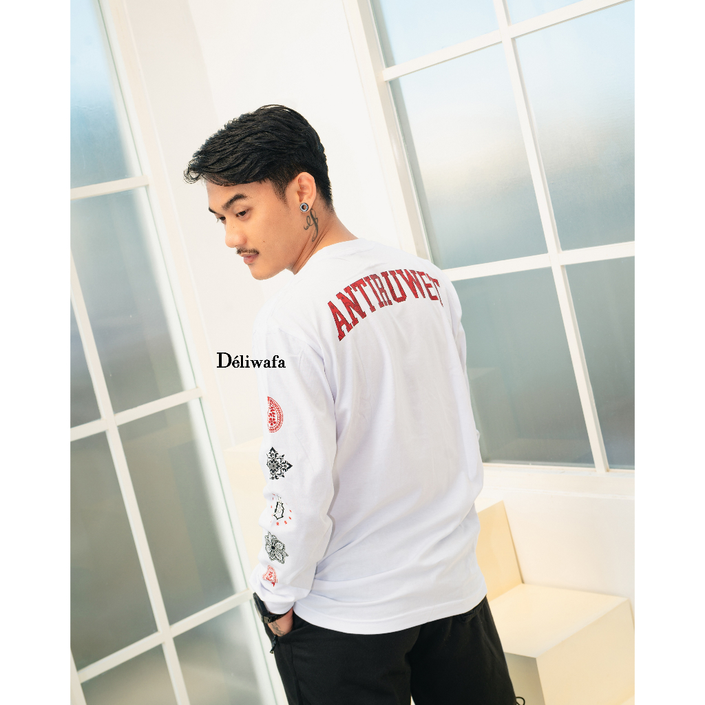 Jual Original Deliwafa - Unisex Long Sleeved T-shirt Deliwafa Anti ...