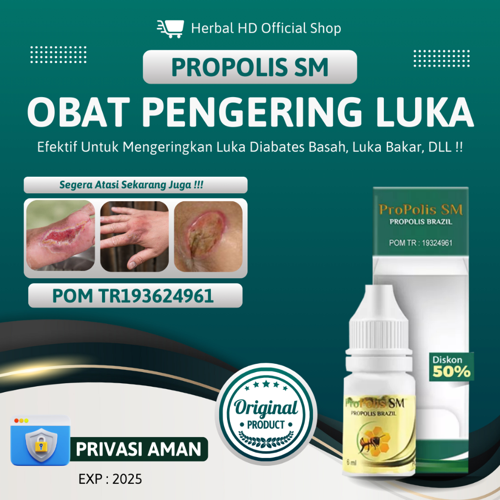 Jual Salep Herbal Pengering Luka Diabetes Basah Gula Basah Luka