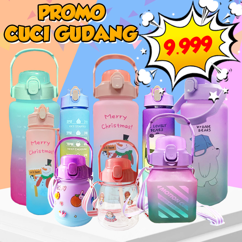 Jual Promo Cuci Gudang Harga Botol Viral Motivasi Liter Ml