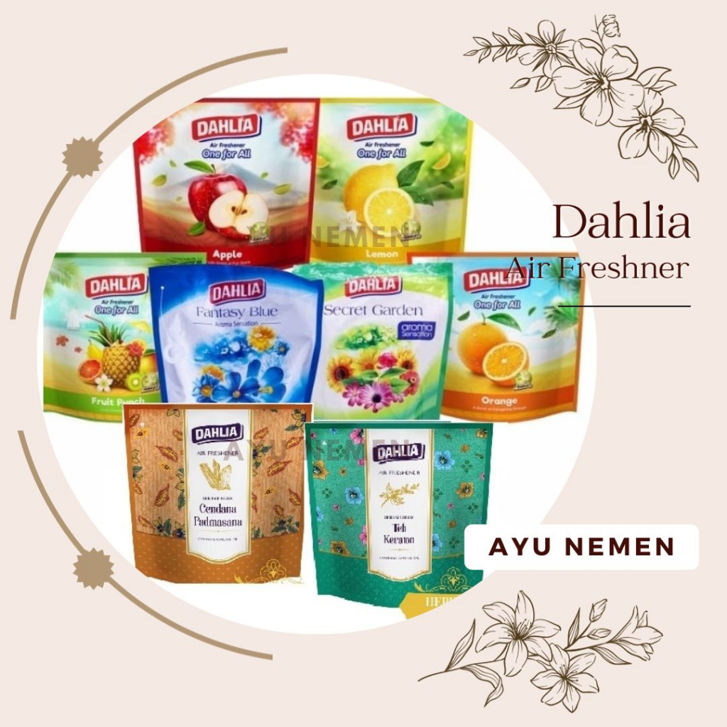 Jual DAHLIA AIR REFRESHENER ONE FOR ALL 75GR / DAHLIA PENGHARUM RUANGAN ...