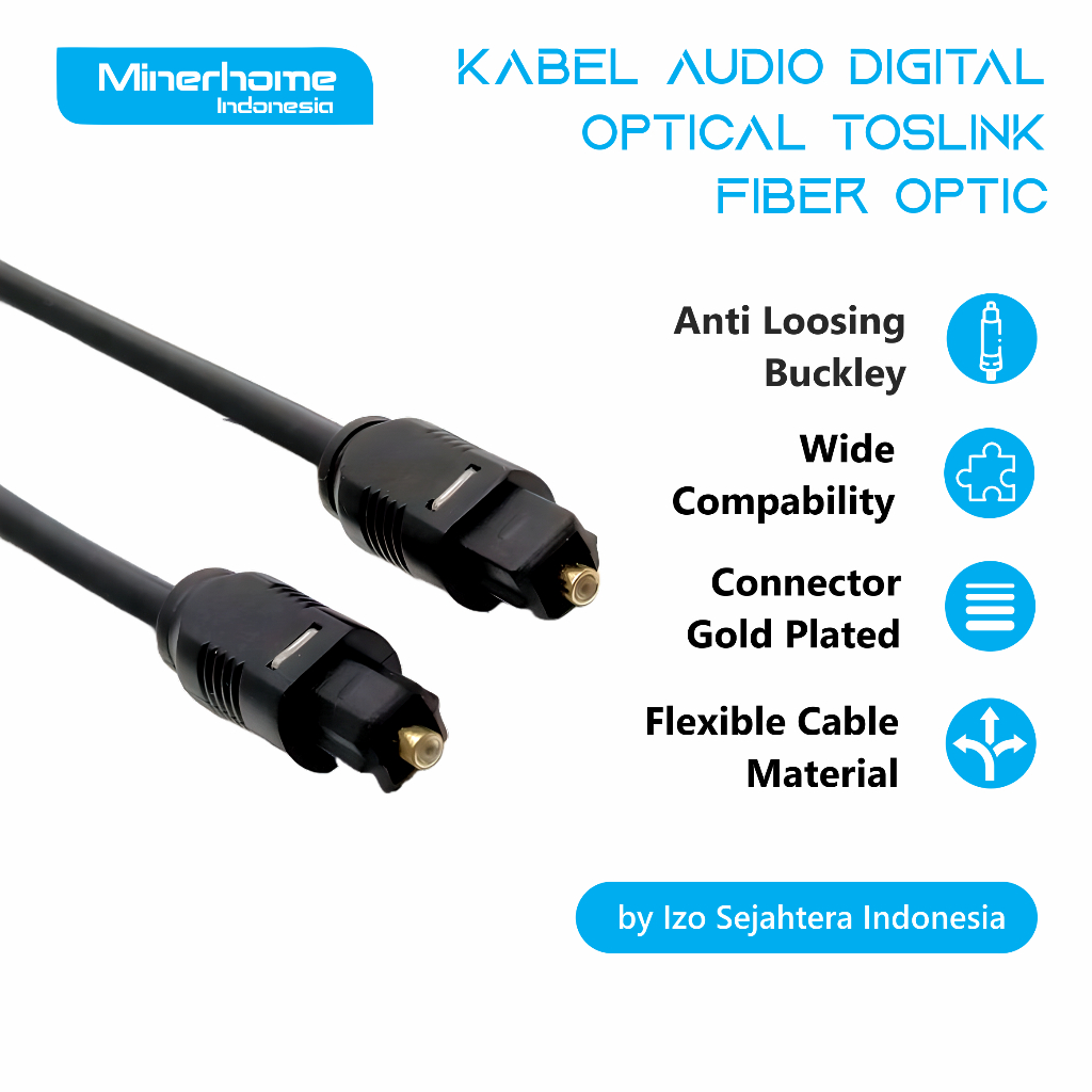 Jual Kabel Audio Digital Optical Toslink Fiber Optic | Shopee Indonesia