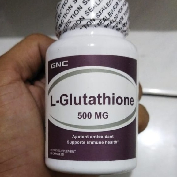 gnc glutathione 500 mg Jual GNC GLUTATHIONE 500 MG MEMUTIHKAN TUBUH PIGMENTASI FLEK PENUAAN DINI  JERAWAT ANTI AGING 60 KAPSUL