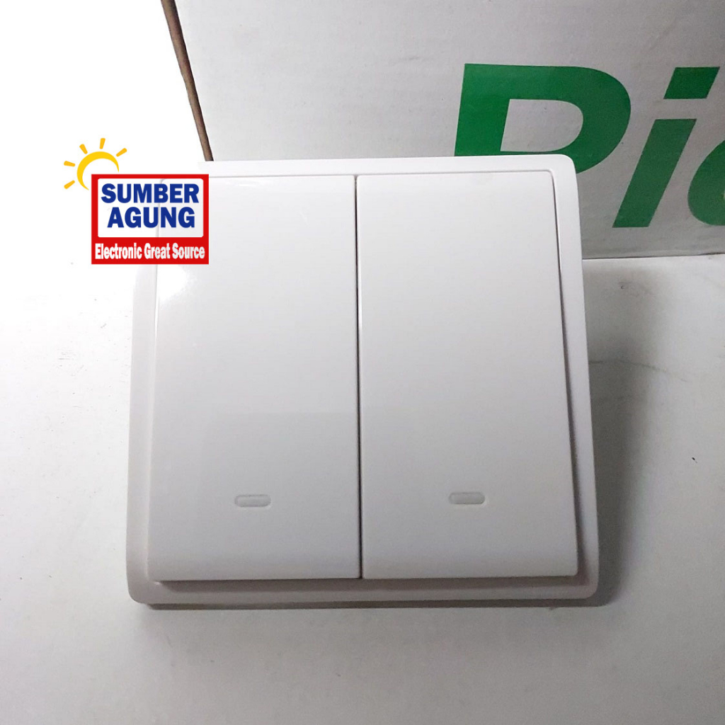 Jual Lna Saklar Seri Schneider Leona Series White Putih Susu Sakelar Gang Arah Tanam