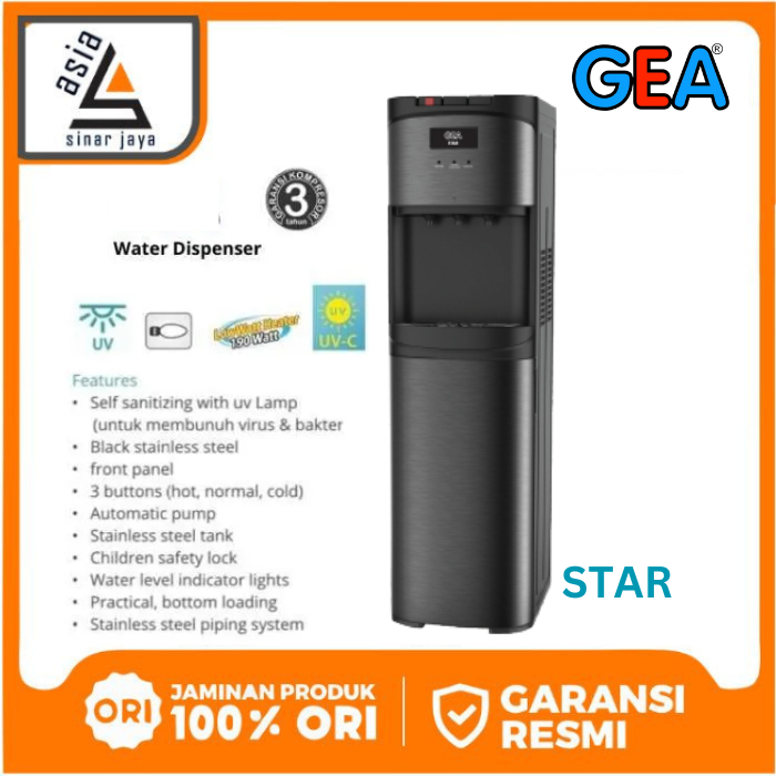 Jual GEA STAR Dispenser Galon Bawah With UV Lamp | Shopee Indonesia