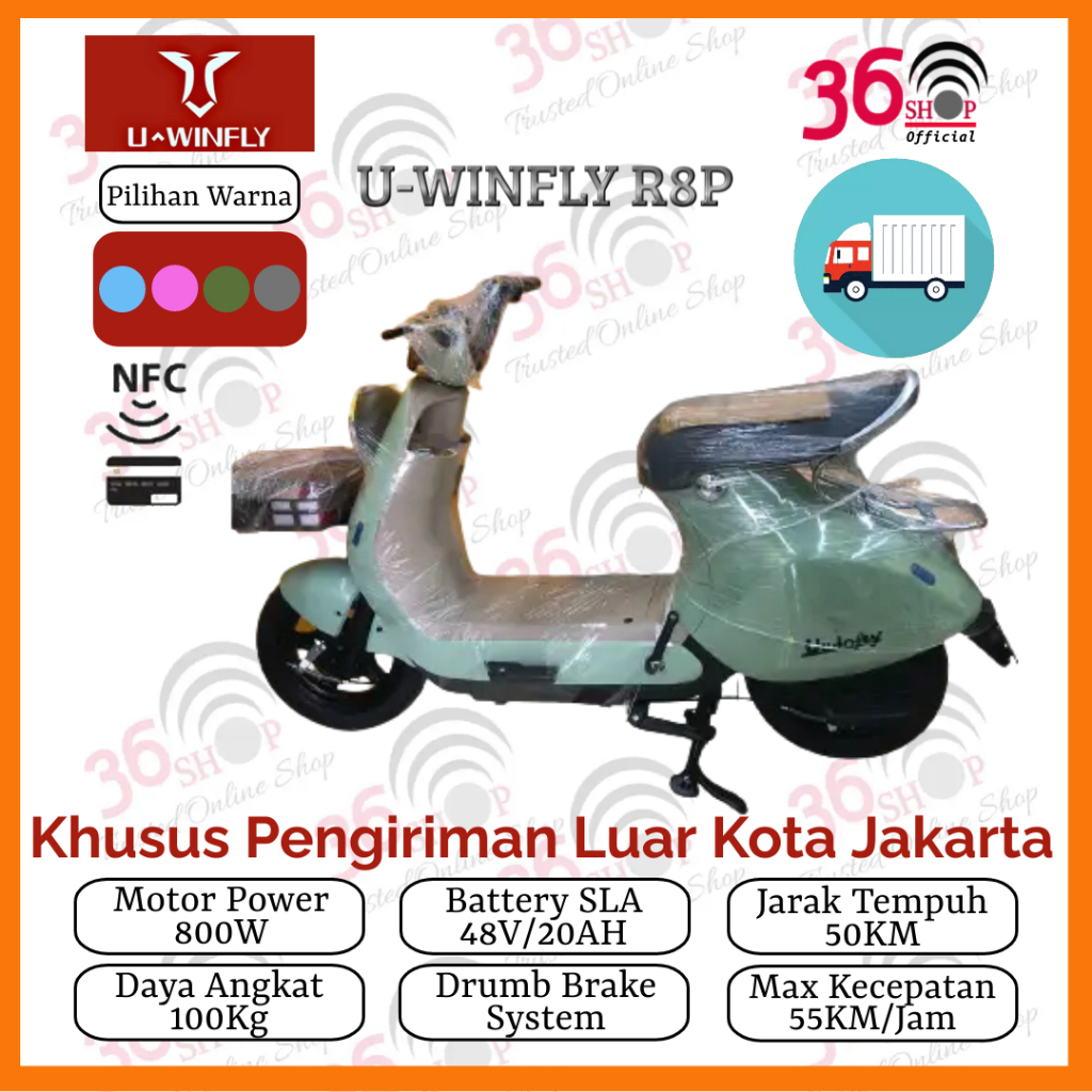 Jual Sepeda Listrik UWINFLY R8P NFC GARANSI RESMI [Khusus Pengiriman ...