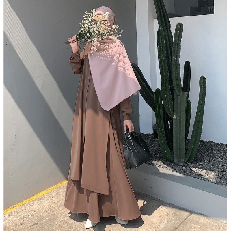 Jual Namera Setrok Tunik Syar'i wanita - Setelan One Set Rok Muslim ...