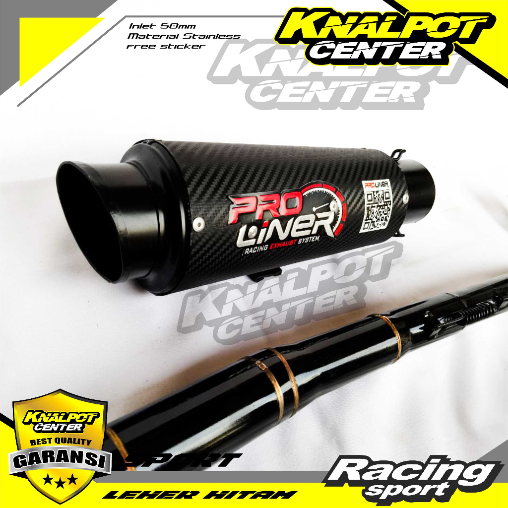 Jual KNALPOT RACING PROLINER BLACK UNTUK VIXION CBR R15 SATRIA FU SONIC ...
