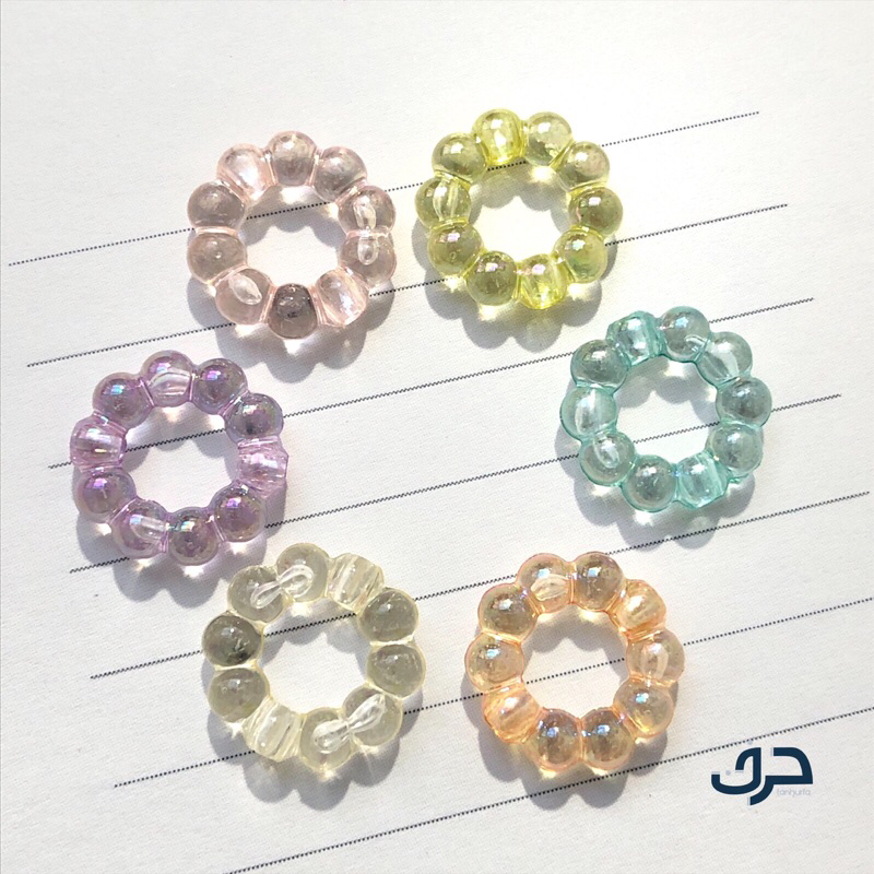 Jual MANIK RING DONAT ACRILYC AKRILIK BAHAN DIY | Shopee Indonesia