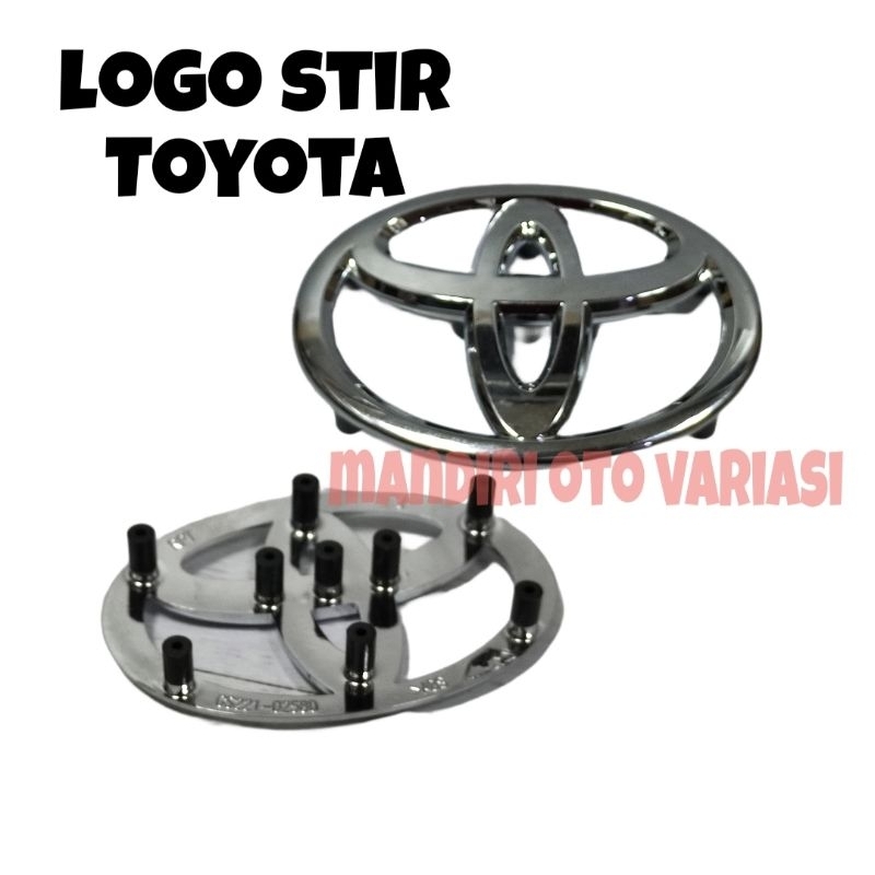 Jual Emblem Logo Stir Mobil Toyota Avanza Innova Rush Fortuner Agya