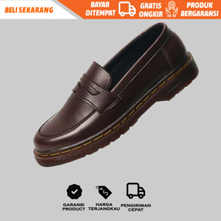 Sepatu cowok loafer slip on sepatu pria tampa tali nd0167