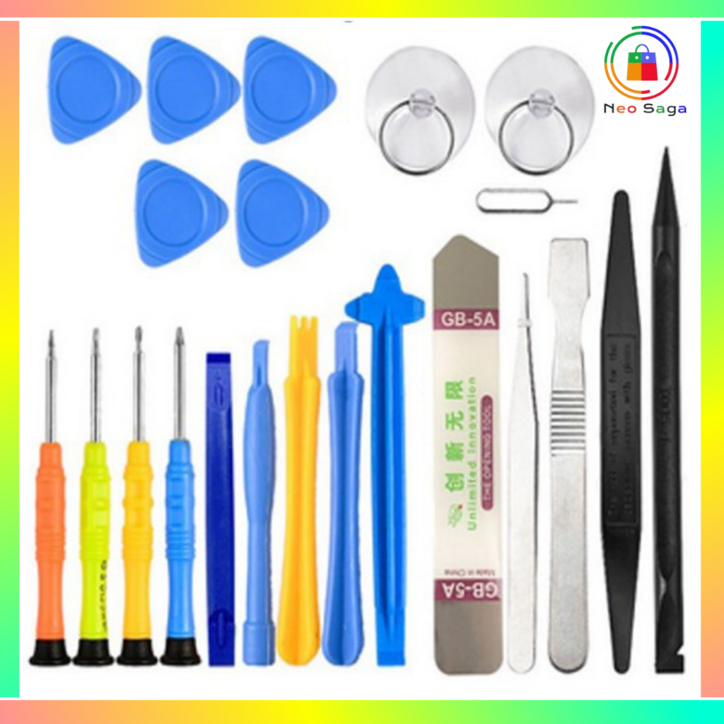 Jual Obeng HP SET 22 in 1 Komputer Laptop Opening Tools Pinset Reparasi ...