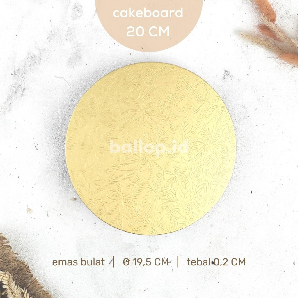 Jual CAKEBOARD 20 CM Alas Tatakan Papan Kue Tart Pudding Roti Kotak Box ...