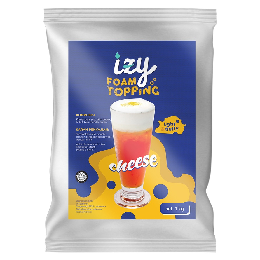 Jual Izy Powder Foam Toping Cheese 1 Kg - Barsol Indonesia | Shopee ...