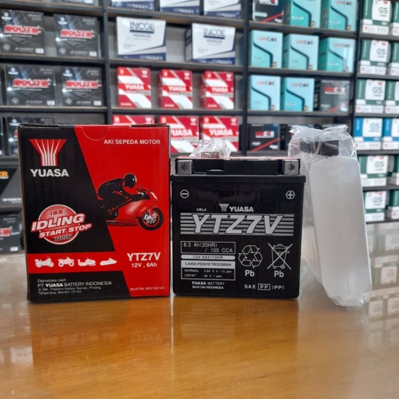 Jual Aki Kering MF Motor Yuasa YTZ7V Aerox Lexi Nmax Freego Yamaha
