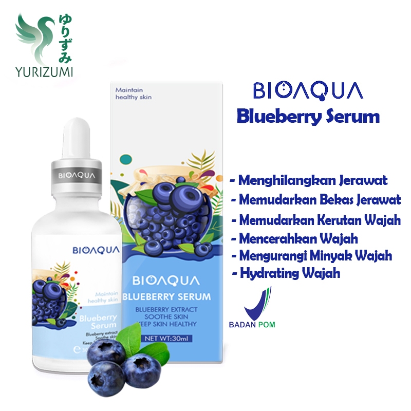 Jual YURIZUMI X Bioaqua Whitening Serum BPOM / Serum Wajah Glowing Anti