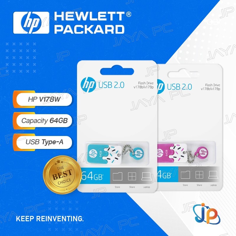 Jual Flash Disk HP V178W 64GB - Flashdisk 64 GB USB 2.0 | Shopee Indonesia