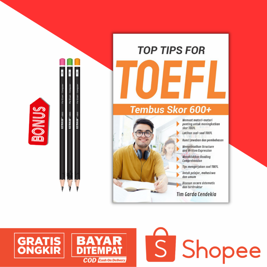 Jual Buku Tes Toefl Top Tips For Toefl Tembus Skor Best Seller